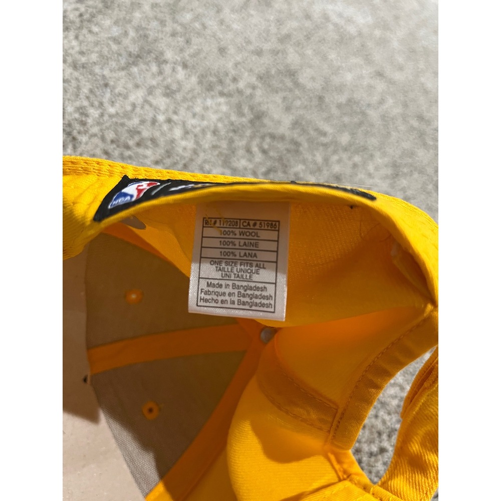 Adidas NBA Los Angeles Lakers Wool Hat Yellow‎ Adjustable Baseball Cap - Picture 7 of 7